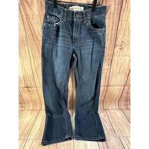 Levi Kids 505 Jeans Regular Fit Size 14 Slim Blue Denim Straight Leg 25 x 26